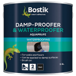 BOSTIK DAMP-PROOFER & WATERPROOFER PAINT BLACK 2.5L