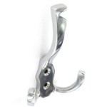 CHROME TRIPLE COAT HOOK 125MM S2979