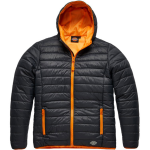 DICKIES STAMFORD PUFFER JACKET DT7024 GREY/ORANGE M