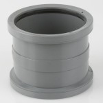 110MM PVCu GREY SOIL  DOUBLE SOCKET PIPE CONNECTOR BS406G