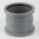 110MM PVCu GREY SOIL DOUBLE SOCKET SLIP COUPLER BS478G