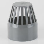 110MM PVCu GREY SOIL TERMINAL VENT COWL BS427G