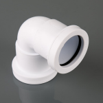 40MM PUSH-FIT WHITE WASTE 90 KNUCKLE BEND W927W