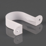 40MM SOLVENT  WASTE WHITE PIPE CLIP W2180W