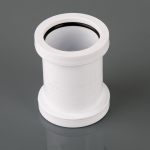 40MM PUSH-FIT WHITE WASTE STRAIGHT CONNECTOR  W922W