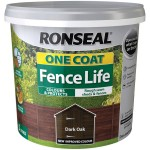 RONSEAL FENCELIFE ONE COAT 5LTR  DARK OAK 38288