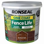 RONSEAL FENCELIFE ONE COAT 5LTR  MEDIUM OAK 38289