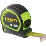 STANLEY HI VIZ TYLON POCKET TAPE 8M (STA130604HG)