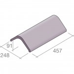 MARLEY MODERN ANGLE RIDGE TILE SMOOTH GREY